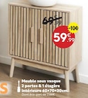 Meuble sous vasque à 59,99 € dans le catalogue Maxi Bazar