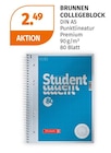 Collegeblock von Brunnen im aktuellen Müller Prospekt für 2,49 €
