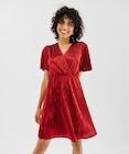 Robe de soirée en maille plissée métallisée femme - GEMO dans le catalogue Gémo