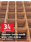 Promo Panneau treillis soudé brico 1,20 x 2,40 m à 3,75 € dans le catalogue LaMaison.fr à Évron
