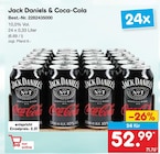Jack Daniels & Coca-Cola im Angebot bei Netto Marken-Discount in Germering Jack Daniels & Coca-Cola Angebote von Jack Daniels bei Netto Marken-Discount Germering für 52,99 €