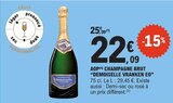 Champagne brut AOP - DEMOISELLE VRANKEN en promo chez E.Leclerc Paray-le-Monial à 22,09 €
