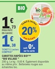 Carottes râpées bio - Bio Village dans le catalogue E.Leclerc