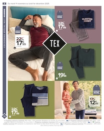 Prix et réduction Pyjama Homme dans le prospectus Carrefour en cours Offre Pyjama Homme dans le catalogue Carrefour du moment à la page 10