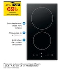 Plaque de cuisson vitrocéramique 2 foyers - l. 28,8 x P. 52 x H. 5,5 cm NN2ZCR30EU dans le catalogue Castorama