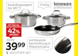 Kochtopf-Set im XXXLutz Möbelhäuser Prospekt Kochtopf-Set von homeware professional im aktuellen XXXLutz Möbelhäuser Prospekt für 39,99 €