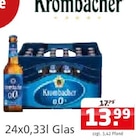 Aktuelle Krombacher Angebote bei Getränke Quelle Weydringer in Laatzen Aktuelles 0,0 Angebot bei Getränke Quelle Weydringer in Laatzen ab 13,99 €