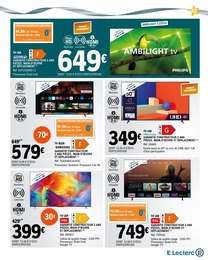 Prix et réduction Meuble Tv dans le prospectus E.Leclerc en cours Offre Meuble Tv dans le catalogue E.Leclerc du moment à la page 13