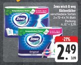 Aktuelles wisch & weg Küchentücher Original Angebot bei E center in Dresden ab 2,49 €