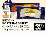 Riesen-Rostbratwurst o. Kräuter XXL im Angebot bei E center in Erkrath Riesen-Rostbratwurst o. Kräuter XXL Angebote von Rügenwalder bei E center Erkrath für 3,99 €