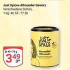 Allrounder Gewürz im Angebot bei GLOBUS in Oberursel Allrounder Gewürz Angebote von Just Spices bei GLOBUS Oberursel für 3,49 €
