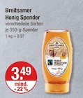 Honig Spender von Breitsamer im aktuellen V-Markt Prospekt für 3,49 €