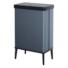 Poubelle haute 54L bleu perle - CURVER en promo chez Carrefour La Rochelle à 39,99 €