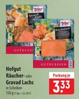 famila Nordost Rendsburg - Hofgut Räucher-Gravad Lachs Angebot im Prospekt Hofgut Räucher-Gravad Lachs bei famila Nordost im Rendsburg Prospekt für 3,33 €