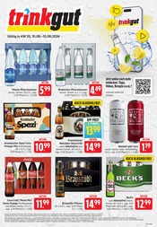 Trinkgut Supermarkt Prospekt der aktuellen Woche mit 6 Seiten, gültig von 10.08.2026 bis 15.08.2026, in Niedernhausen und Umgebung Aktueller Trinkgut Supermarkt Prospekt in Niedernhausen und Umgebung, "Aktuelle Angebote" mit 6 Seiten, 10.08.2026 - 15.08.2026