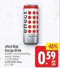 High Energy-Drink von effect für 0,59 € bei E center im Angebot High Energy-Drink von effect im aktuellen E center Prospekt