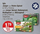 Spinat von Iglo im aktuellen V-Markt Prospekt für 1,79 €