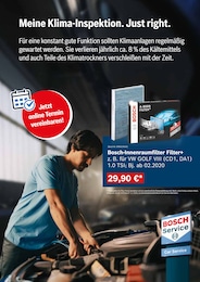 Bosch im Bosch Car Service Prospekt Bosch im Bosch Car Service Prospekt "Richtig gemacht. Von Anfang an. Meine Werkstatt. Mein gutes Gefühl. Just Right." auf Seite 4