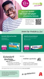 mea - meine apotheke Apotheken Prospekt der aktuellen Woche mit 4 Seiten, gültig von 01.06.2026 bis 30.06.2026, in Bovenden und Umgebung Aktueller mea - meine apotheke Apotheken Prospekt in Bovenden und Umgebung, "Unsere Juni-Angebote" mit 4 Seiten, 01.06.2026 - 30.06.2026
