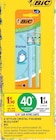 2 stylos Cristal figurine bleu/vert - BIC - Intermarché Super à Limoges 2 stylos Cristal figurine bleu/vert - BIC en promo chez Intermarché Super Limoges à 1,14 €