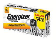 Blister 16 piles ENERGIZER Alkaline Power AA ou AAA à Plein Ciel dans Les Olives Blister 16 piles ENERGIZER Alkaline Power AA ou AAA à Plein Ciel dans Les Olives