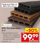 WPC Terrassendielen im Angebot bei Netto Marken-Discount in Warendorf WPC Terrassendielen Angebote von JUSKYS bei Netto Marken-Discount Warendorf für 99,99 €