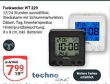 Funkwecker WT 229 im Angebot bei GLOBUS in Neustadt Funkwecker WT 229 Angebote von techno line bei GLOBUS Neustadt für 7,99 €