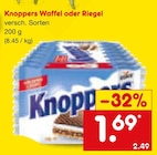 Waffel oder Riegel im Netto Marken-Discount Prospekt Waffel oder Riegel von Knoppers im aktuellen Netto Marken-Discount Prospekt für 1,69 €