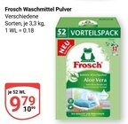 Waschmittel Pulver Angebote von Frosch bei GLOBUS Homburg für 7,99 €