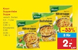 Suppenliebe Suppe von Knorr für 0,99 € bei Netto Marken-Discount im Angebot Suppenliebe Suppe von Knorr im aktuellen Netto Marken-Discount Prospekt