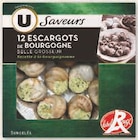 Escargots de bourgogne label rouge surgelés - U SAVEURS dans le catalogue U Express