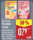 Paradies Creme von Dr. Oetker für 0,79 € bei ALDI Nord im Angebot Paradies Creme von Dr. Oetker im aktuellen ALDI Nord Prospekt