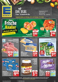 Aktueller EDEKA Prospekt für Aub mit  Seiten
