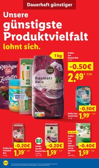 Reis im Lidl Prospekt "Der Preisführer macht Deutschland dauerhaft günstiger!" mit 30 Seiten (Bonn)