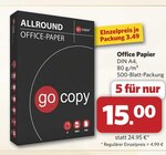 Office Papier Angebote von go copy bei combi Rheine für 15,00 €