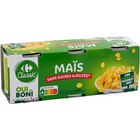 Maïs sans sucres ajoutés - CARREFOUR CLASSIC' en promo chez Carrefour Maïs sans sucres ajoutés - CARREFOUR CLASSIC' dans le catalogue Carrefour