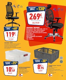 Prix et réduction Fauteuil Bureau dans le prospectus Bureau Vallée en cours Offre Fauteuil Bureau dans le catalogue Bureau Vallée du moment à la page 9