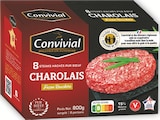 8 steaks hachés pur bœuf charolais surgelés - CONVIVIAL en promo chez Intermarché Express 8 steaks hachés pur bœuf charolais surgelés - CONVIVIAL dans le catalogue Intermarché Express