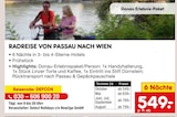 Aktuelles Radreise von Passau nach Wien Angebot bei Netto Marken-Discount in Essen ab 549,00 €