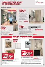 Promos Verre dans le catalogue "POUR BIEN RÉNOVER COMPTEZ SUR NOUS..." de Gedimat Verre en promo dans le catalogue Gedimat à la page 13