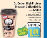 High Protein Mousse von Dr. Oetker im aktuellen EDEKA Prospekt für 1,49 €