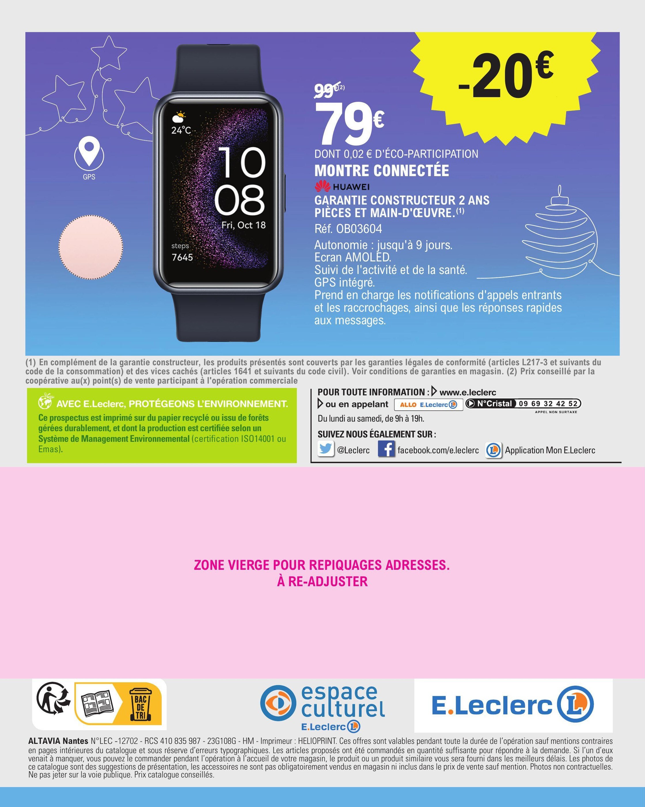 Montre connectée huawei discount carrefour