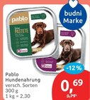 Hundenahrung Angebote von Pablo bei budni Stade für 0,69 €
