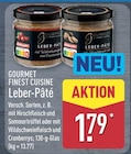 Leber-Pâté von Gourmet Finest Cuisine für 1,79 € bei ALDI Nord im Angebot Leber-Pâté von Gourmet Finest Cuisine im aktuellen ALDI Nord Prospekt