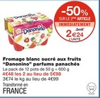 Fromage blanc sucré aux fruits parfums panachés - Danonino dans le catalogue Monoprix