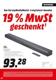 Soundbar Angebot im aktuellen MediaMarkt Saturn Prospekt auf Seite 17