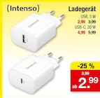 Ladegerät USB, 5 W von Intenso für 2,99 € bei Zimmermann im Angebot Ladegerät USB, 5 W von Intenso im aktuellen Zimmermann Prospekt