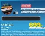 Beam Ultra Soundbar Angebote von SONOS bei EURONICS Sundern für 699,00 €