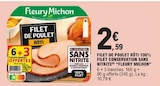 Filet de poulet rôti 100% filet conservation sans nitrite à E.Leclerc dans Tourbes