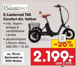 E-Lastenrad T6S Comfort Air, faltbar Angebote von Sachsenrad bei Netto Marken-Discount Aurich für 2.199,00 €